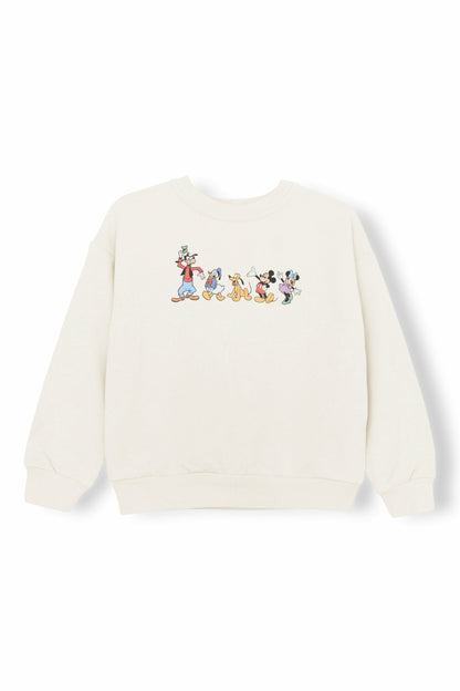 Sweatshirt in Mickey and Friends on Ecru | Kyte Baby