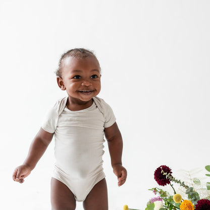 Bamboo Bodysuit in Oat | Kyte Baby