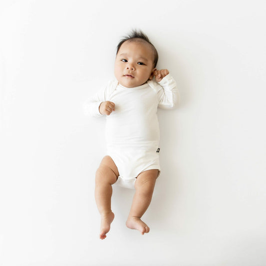 Long Sleeve Bodysuit in Cloud | Kyte Baby
