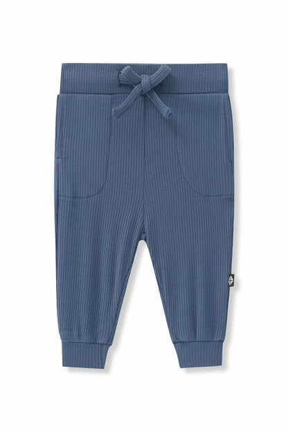 Ribbed Jogger Pant in Oxford | Kyte Baby