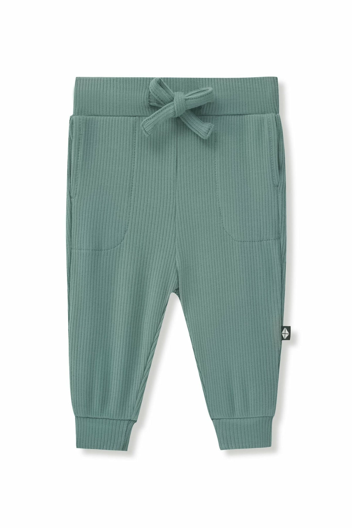 Ribbed Jogger Pant in Pine | Kyte Baby