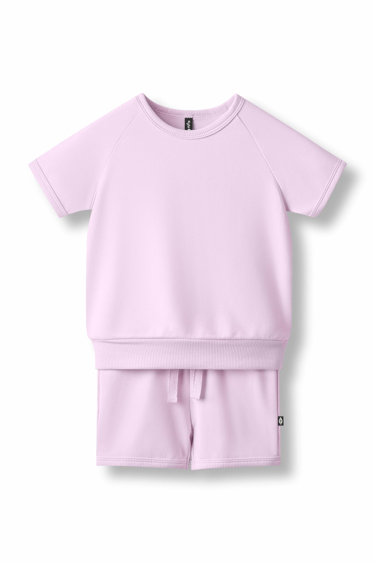 Short Sleeve Jogger Set in Thistle | Kyte Baby