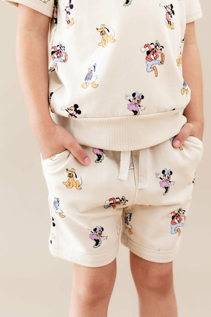 Short Sleeve Jogger Set in Mickey Mouse and Friends | Kyte Baby