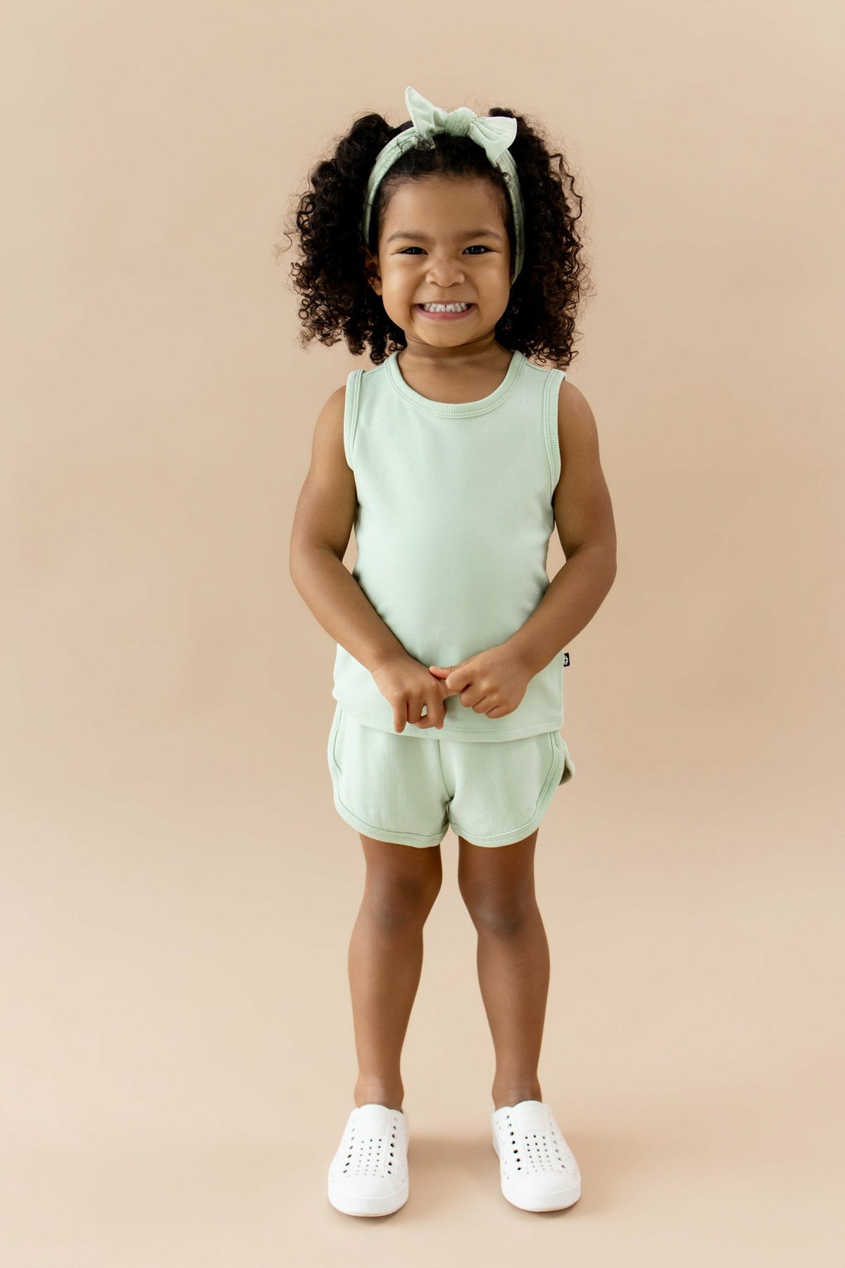 Tank Jogger Set in Basil | Kyte Baby