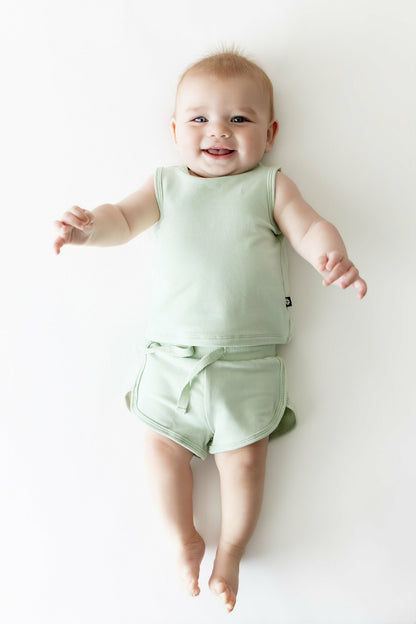 Tank Jogger Set in Basil | Kyte Baby