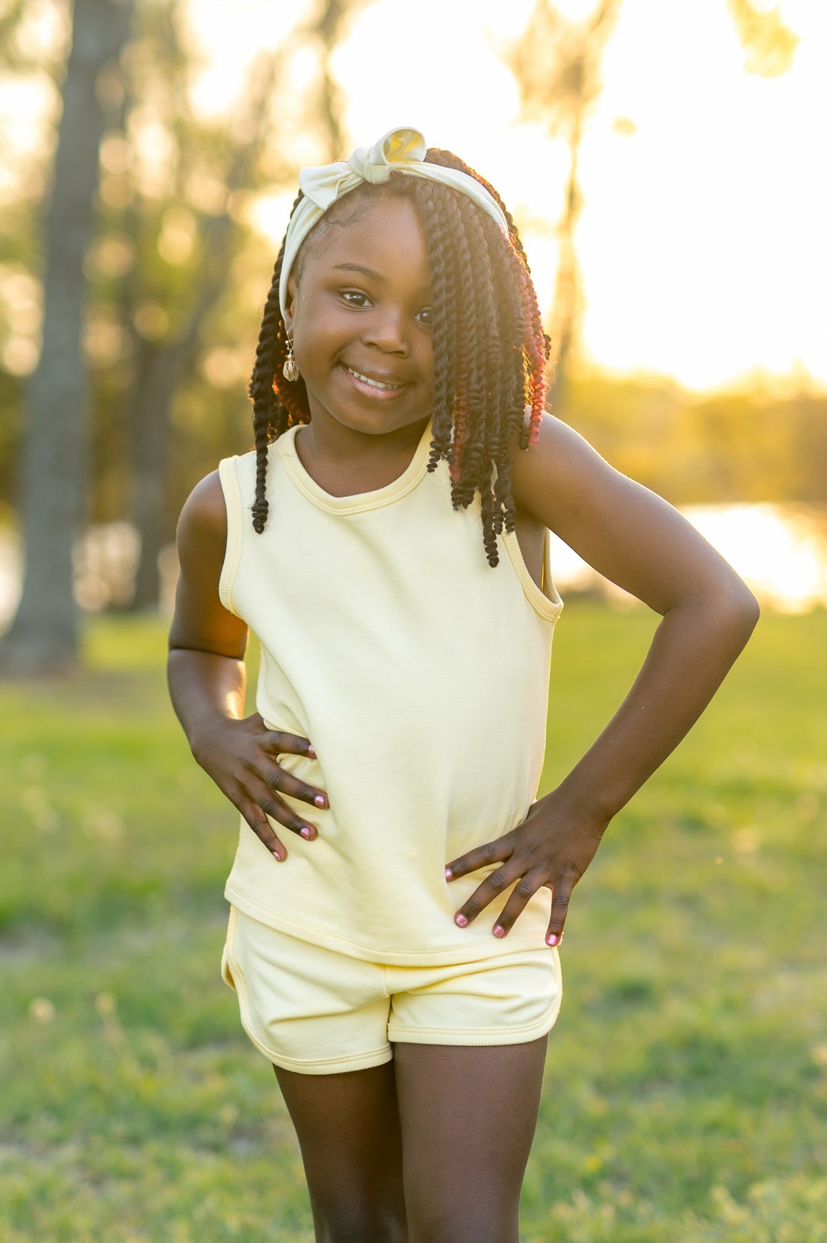 Tank Jogger Set in Chamomile | Kyte Baby