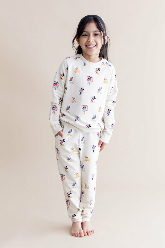 Long Sleeve Jogger Set in Mickey Mouse and Friends | Kyte Baby