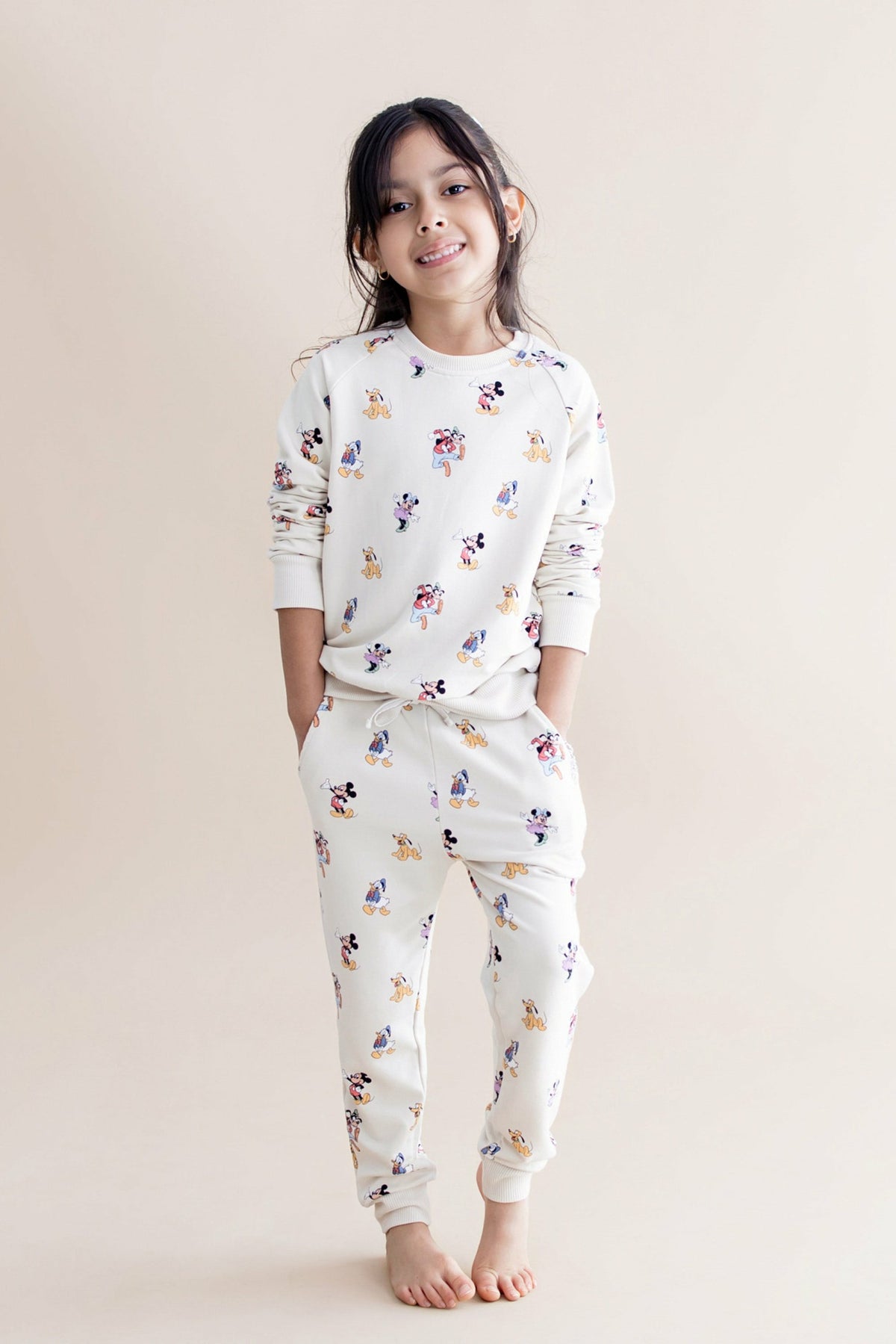 Long Sleeve Jogger Set in Mickey Mouse and Friends | Kyte Baby