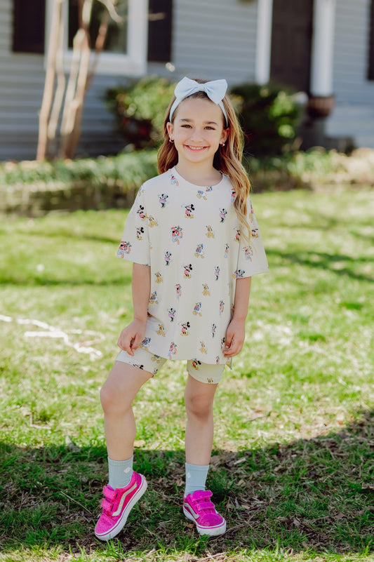 Toddler Biker Short Set in Mickey Mouse and Friends | Kyte Baby