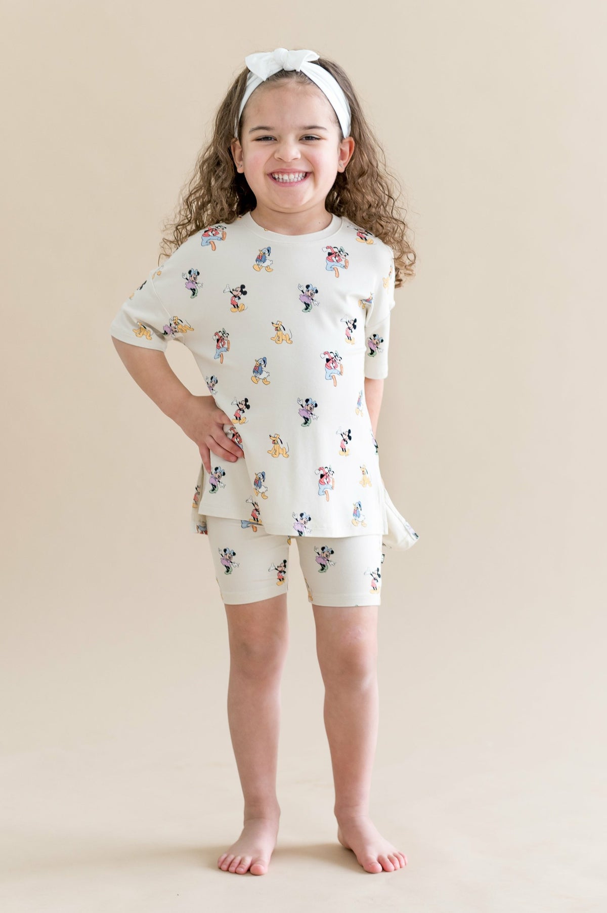 Toddler Biker Short Set in Mickey Mouse and Friends | Kyte Baby