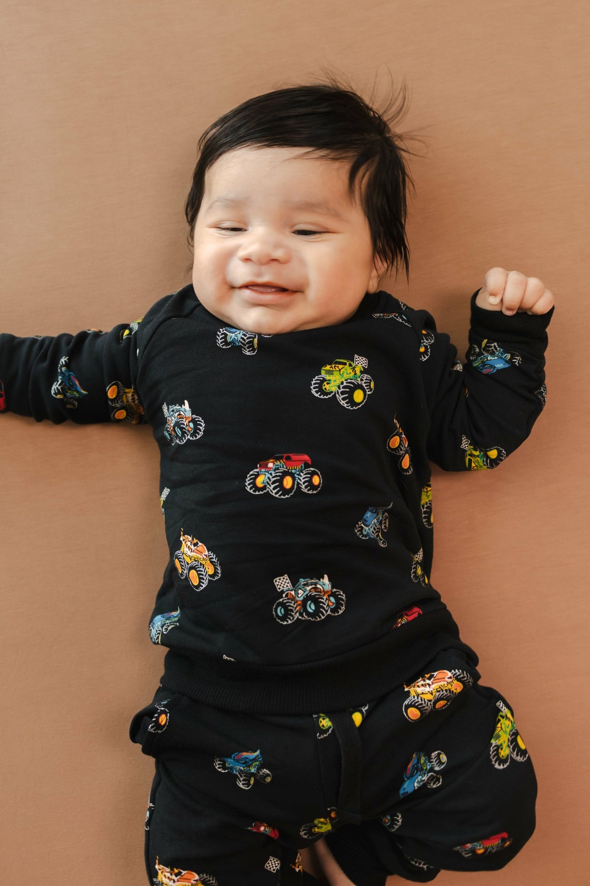 Long Sleeve Jogger Set in Monster Truck | Kyte Baby