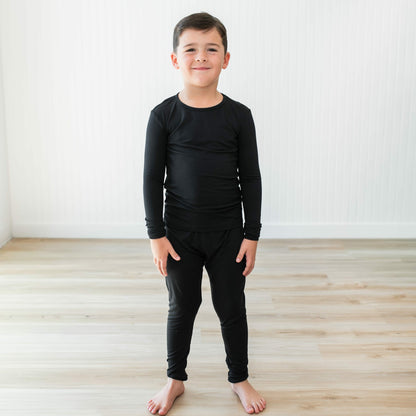 Long Sleeve Pajamas in Midnight | Kyte Baby