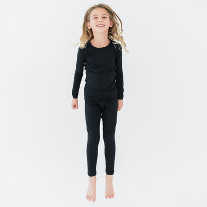 Long Sleeve Pajamas in Midnight | Kyte Baby