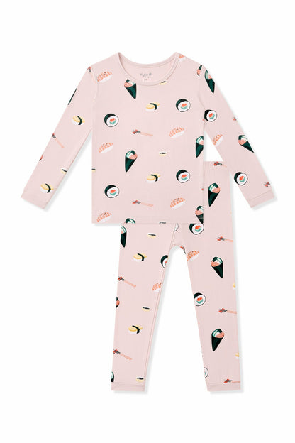 Long Sleeve Pajamas in Blush Sushi | Kyte Baby