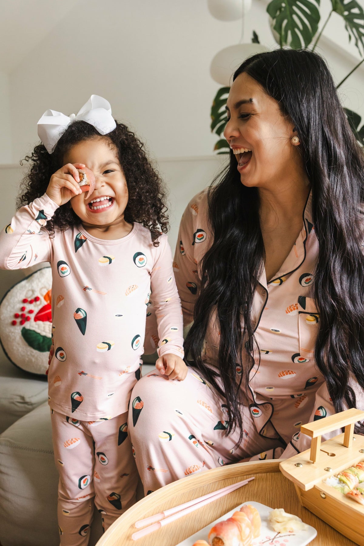 Long Sleeve Pajamas in Blush Sushi | Kyte Baby