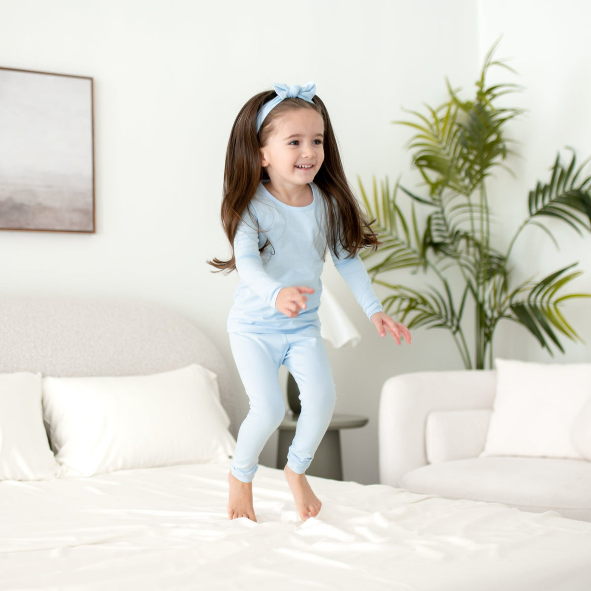 Long Sleeve Pajamas in Breeze | Kyte Baby