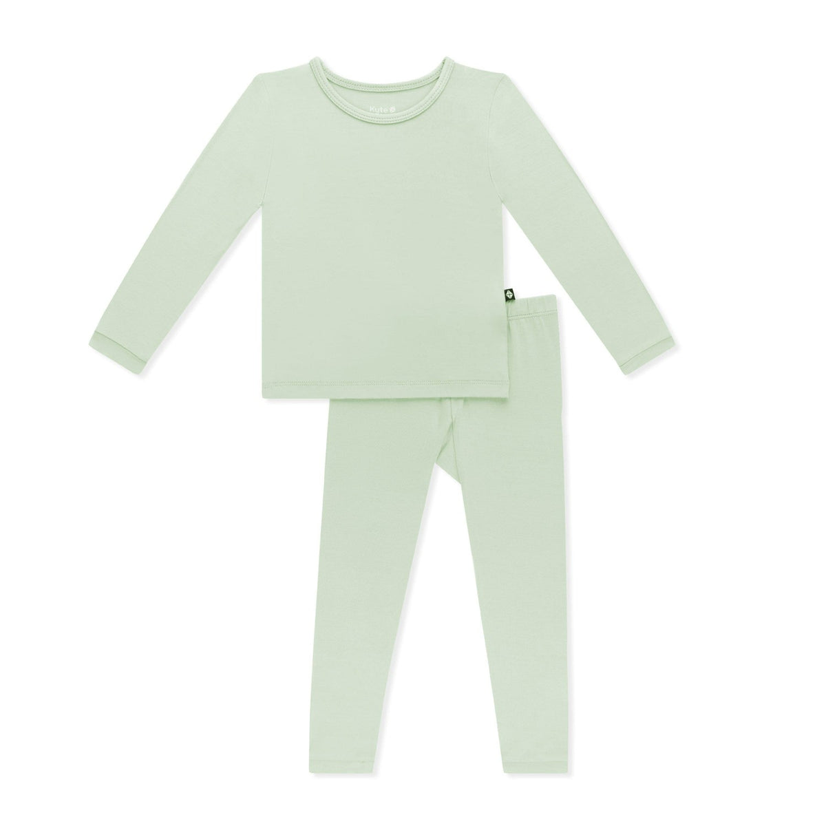 Long Sleeve Pajamas in Basil | Kyte Baby