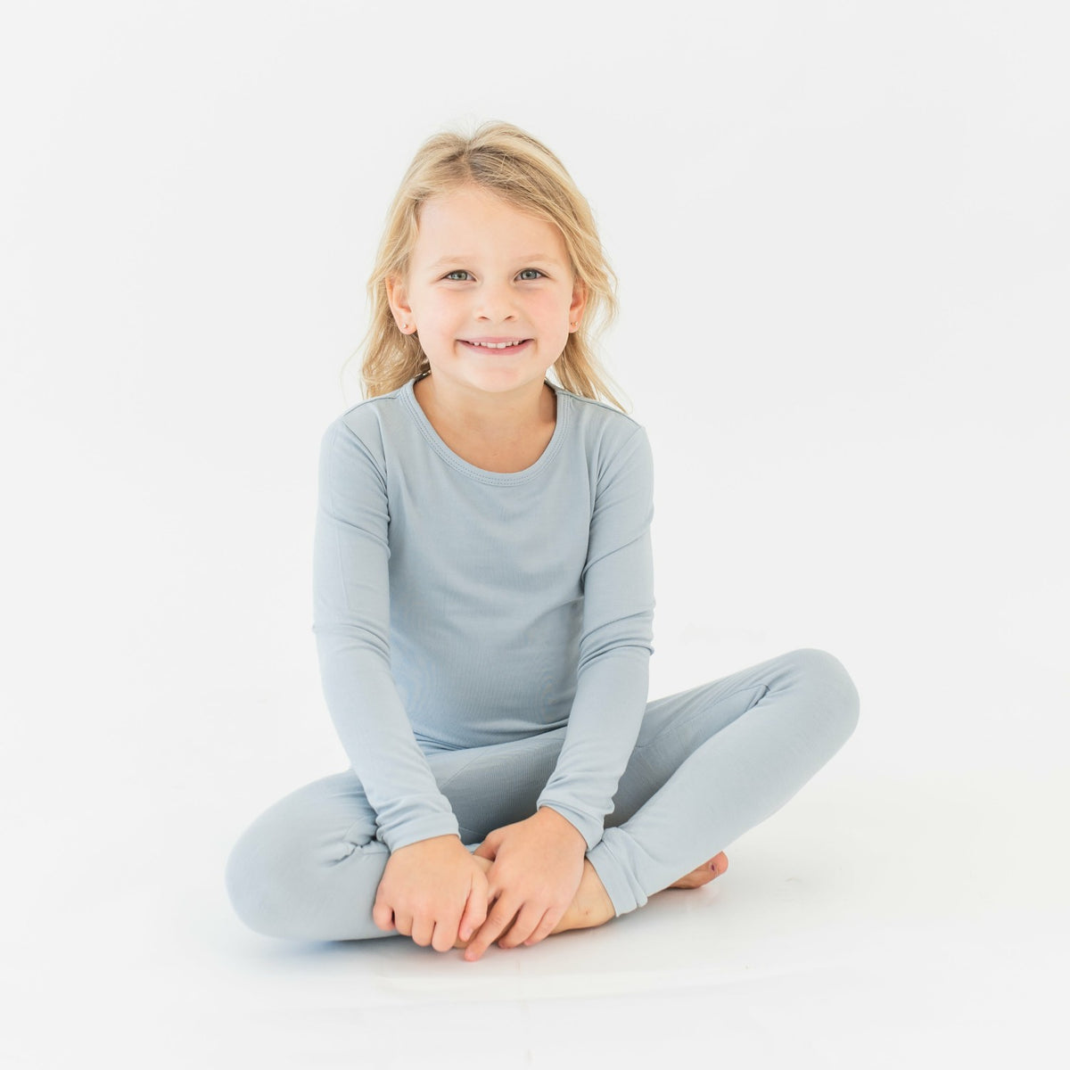 Long Sleeve Pajamas in Fog | Kyte Baby