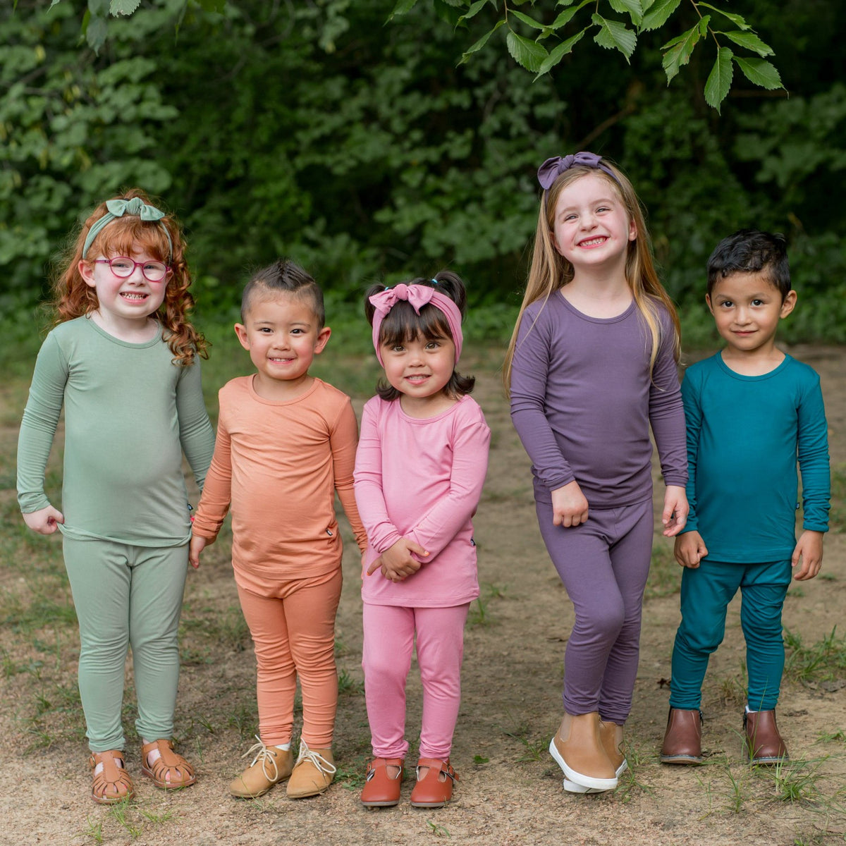 Long Sleeve Pajamas in Apple Blossom | Kyte Baby