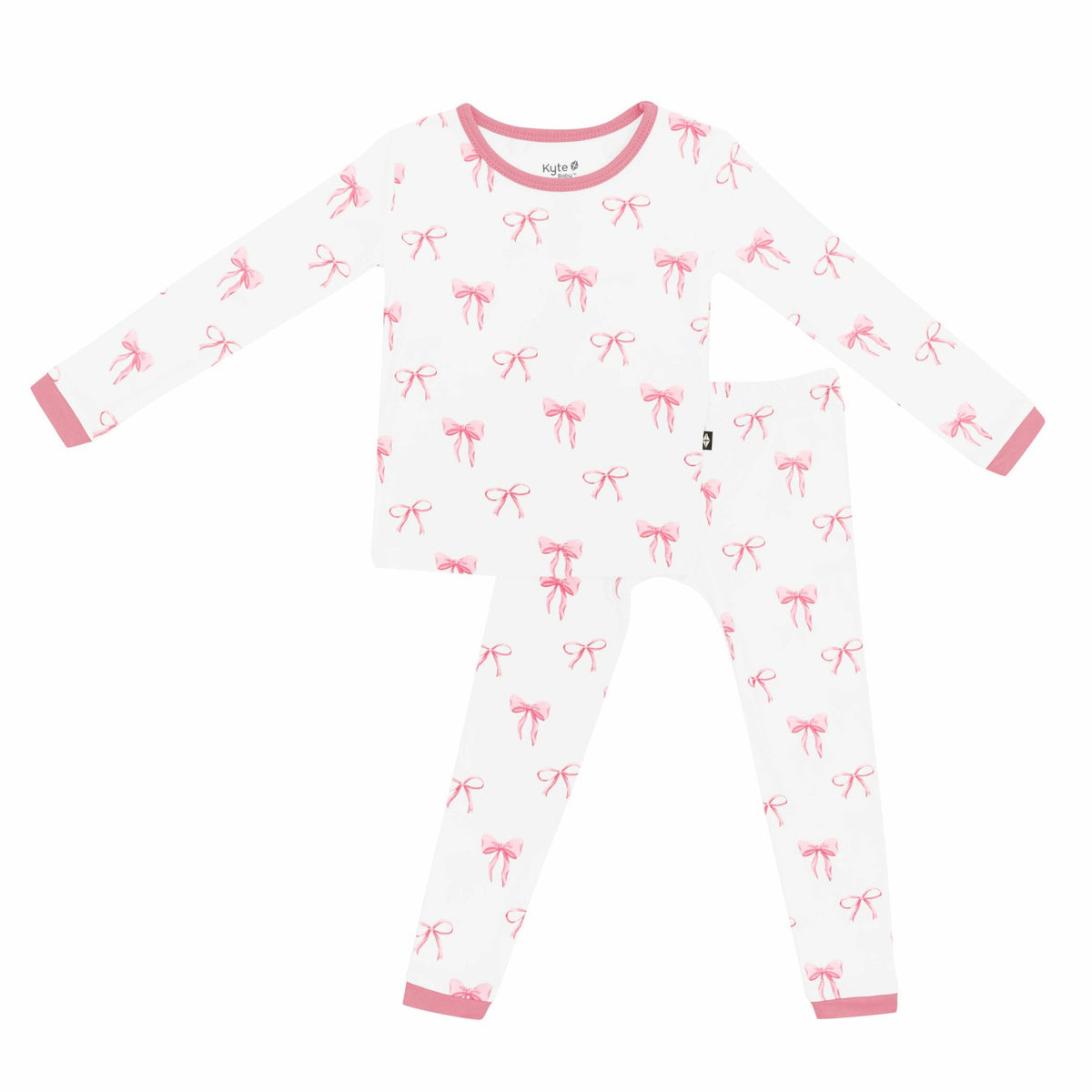 Long Sleeve Pajamas in Bow | Kyte Baby