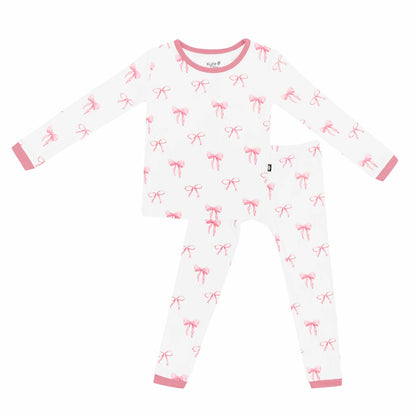Long Sleeve Pajamas in Bow | Kyte Baby