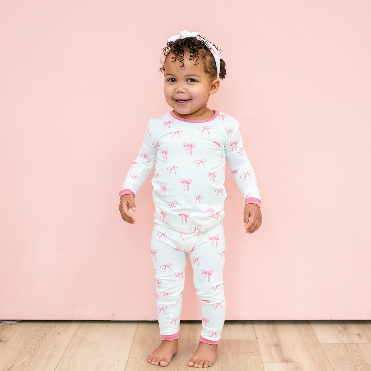 Long Sleeve Pajamas in Bow | Kyte Baby