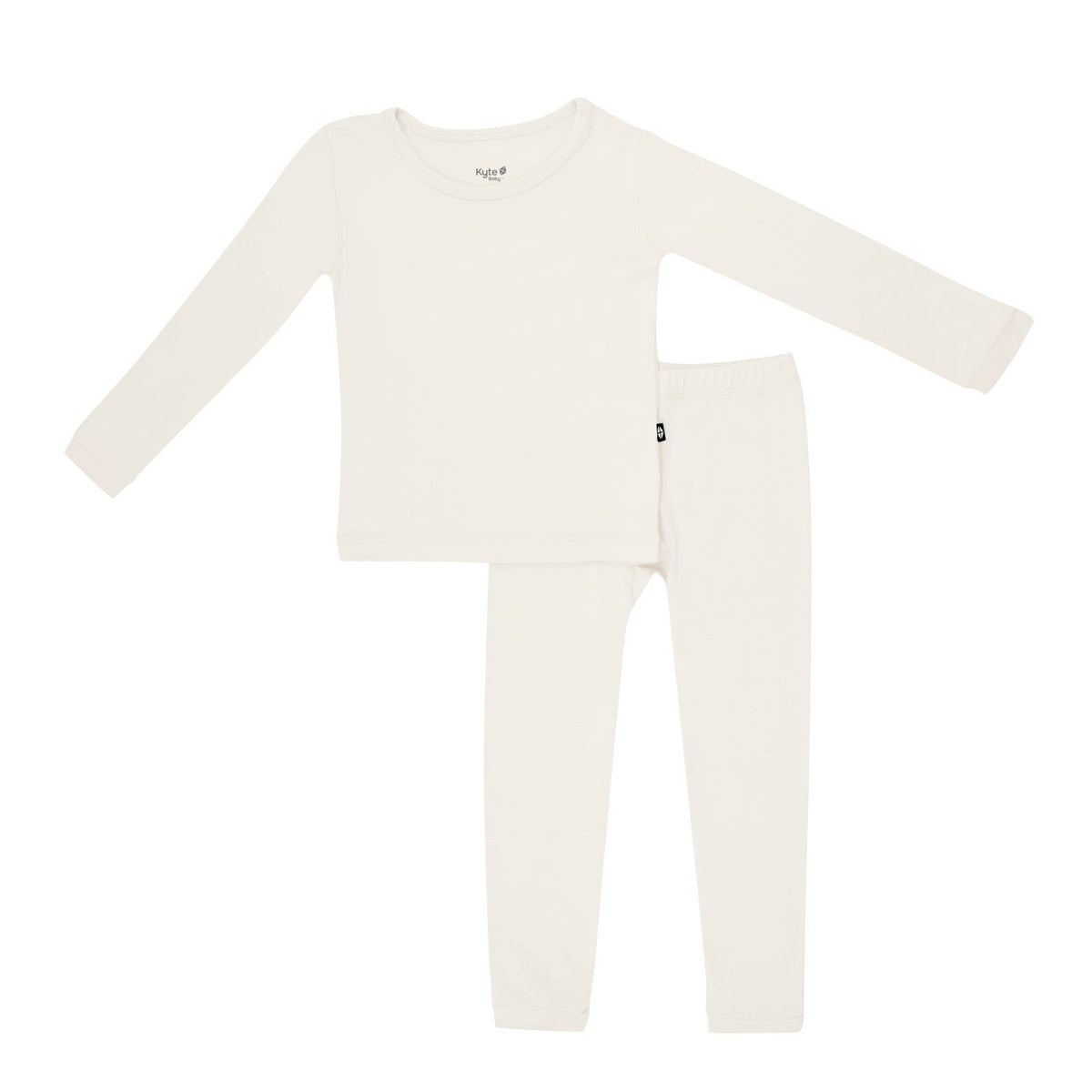 Long Sleeve Pajamas in Oat | Kyte Baby