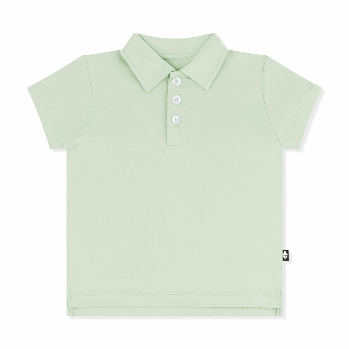 Toddler Short Sleeve Polo in Basil | Kyte Baby