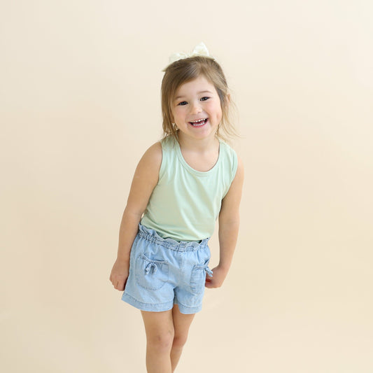 Toddler Tank Top in Basil | Kyte Baby