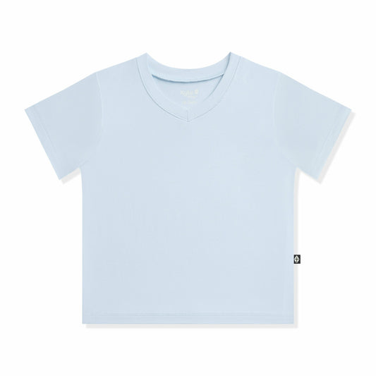 Toddler V-Neck Tee in Breeze | Kyte Baby