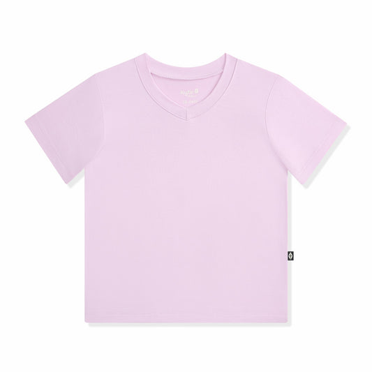 Toddler V-Neck Tee in Thistle | Kyte Baby