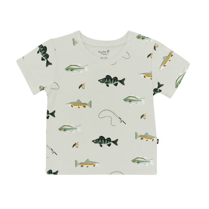 Toddler V-Neck Tee in Fishing | Kyte Baby