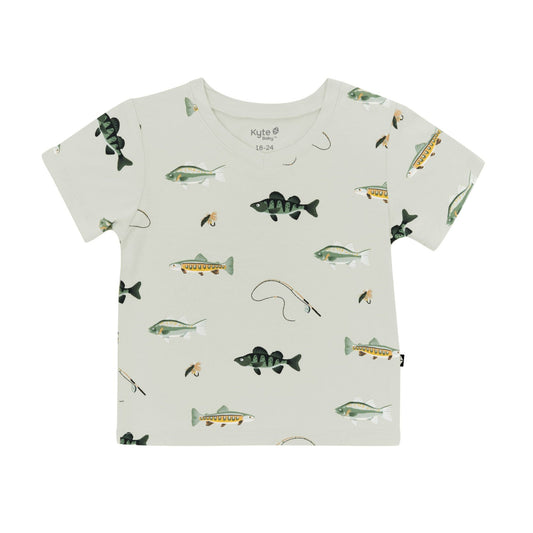 Toddler V-Neck Tee in Fishing | Kyte Baby