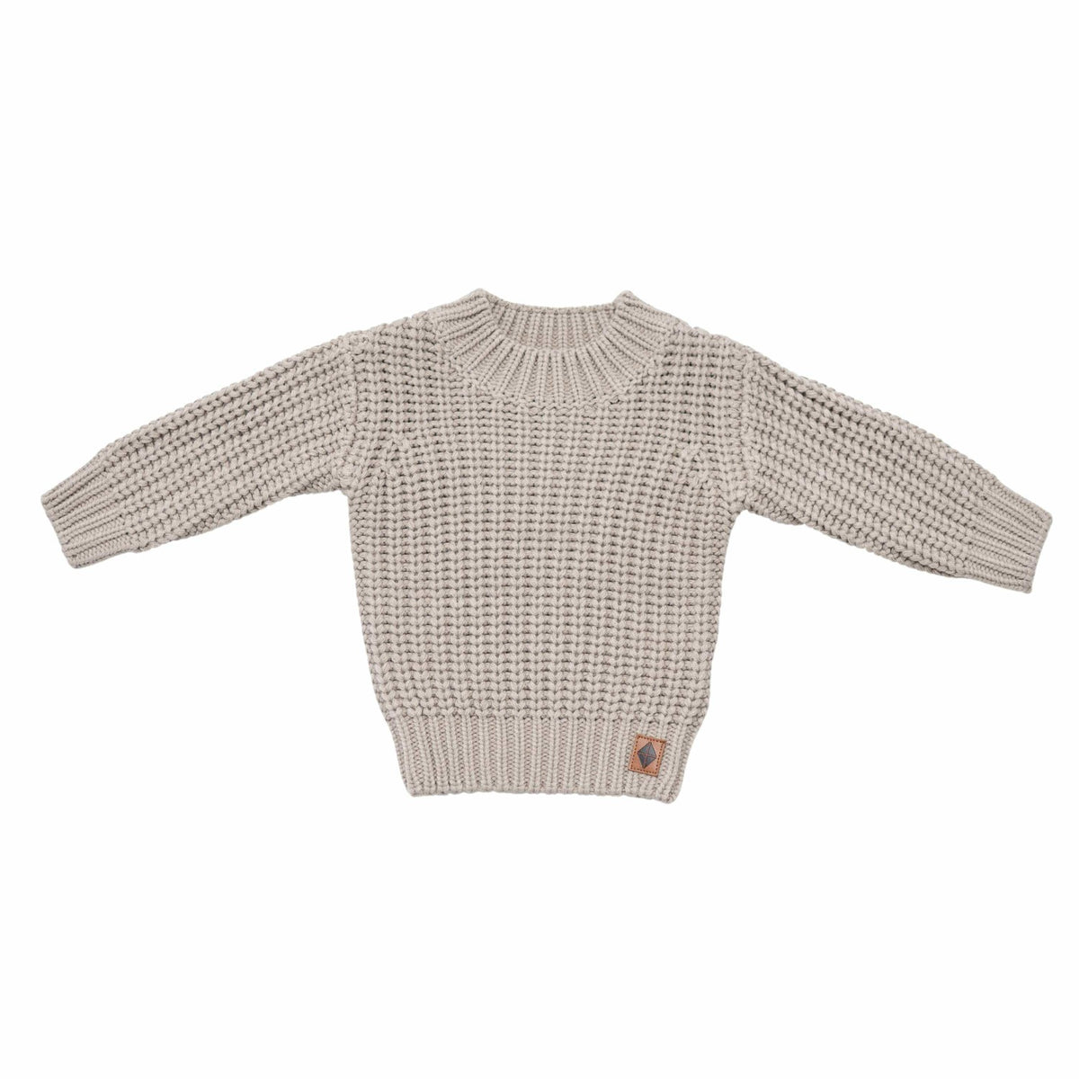Chunky Knit Sweater in Almond | Kyte Baby
