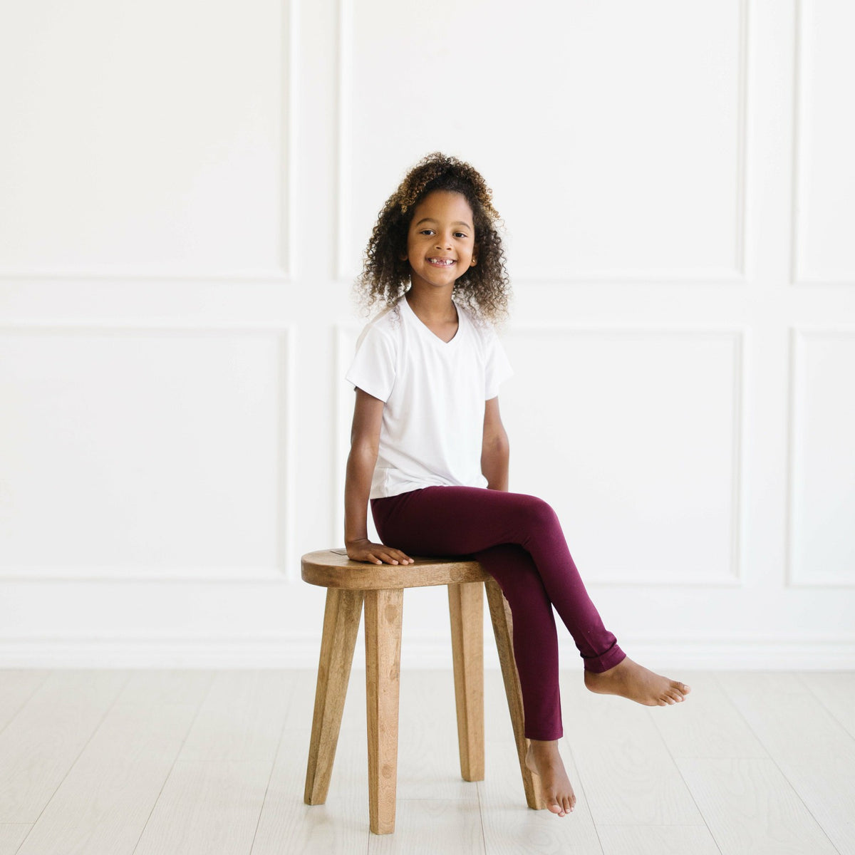 Toddler Leggings in Burgundy | Kyte Baby