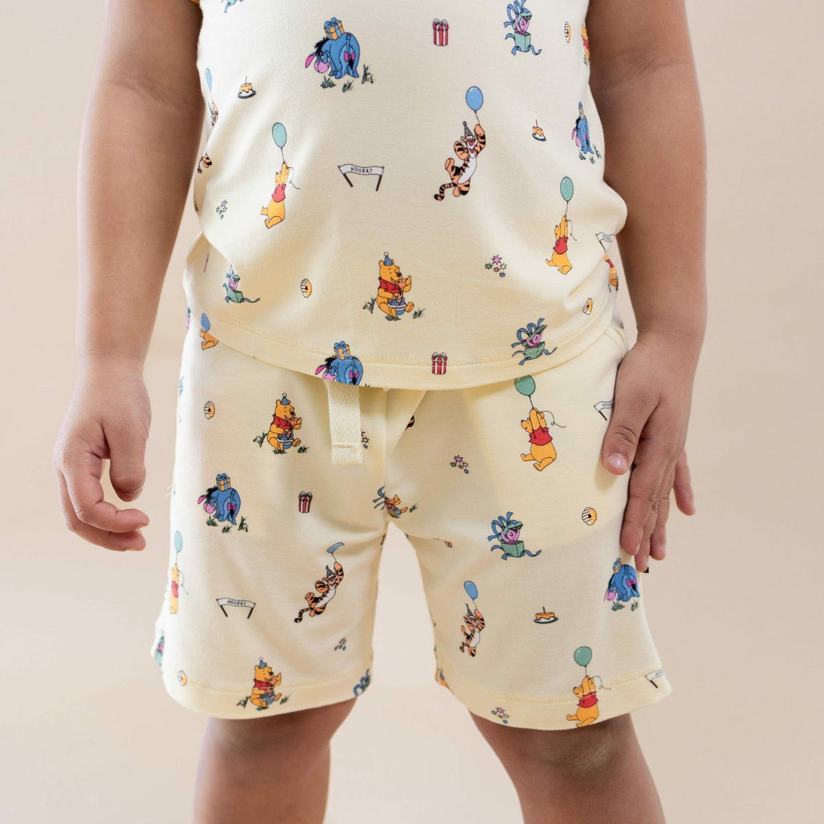 Drawstring Short in Winnie the Pooh Celebration | Kyte Baby