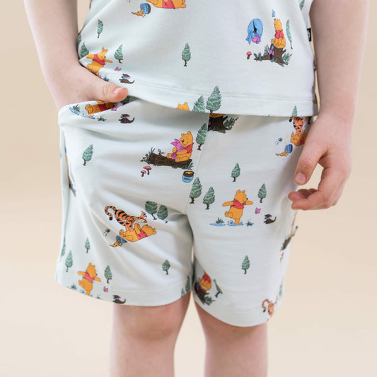 Drawstring Short in Winnie the Pooh Hundred Acre Wood | Kyte Baby