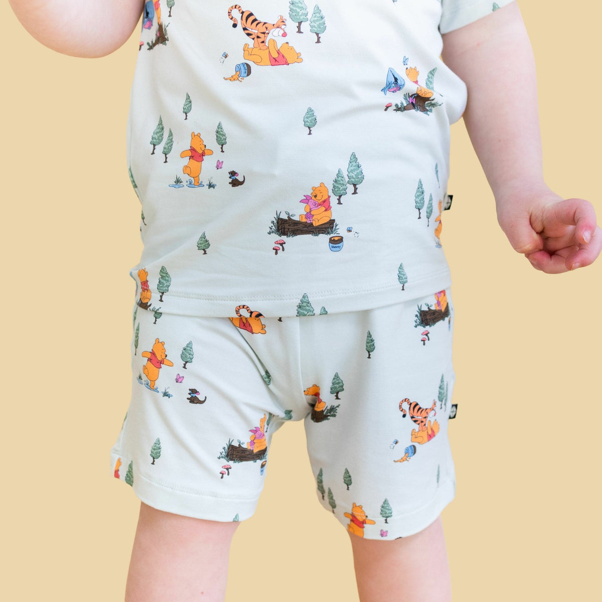 Drawstring Short in Winnie the Pooh Hundred Acre Wood | Kyte Baby