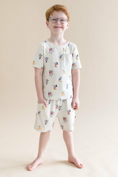 Drawstring Short in Mickey Mouse and Friends | Kyte Baby