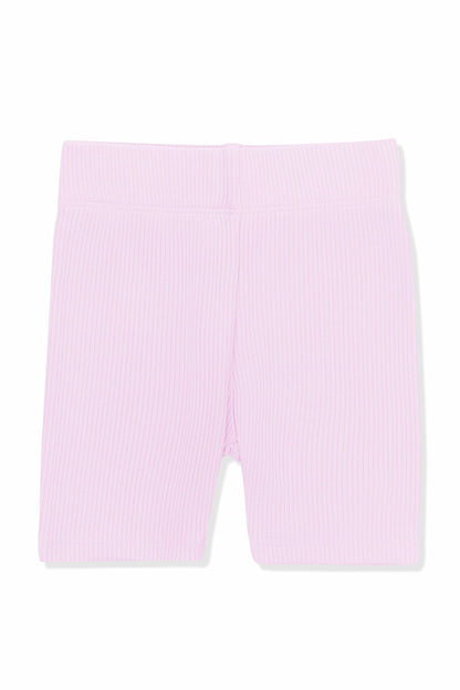 Ribbed Toddler Biker Shorts in Thistle | Kyte Baby