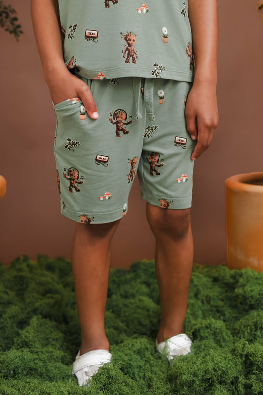 Drawstring Short in Groot | Kyte Baby