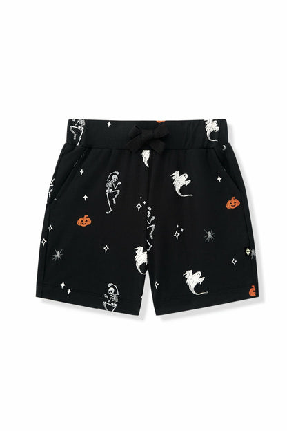 Drawstring Short in Halloween Friends | Kyte Baby