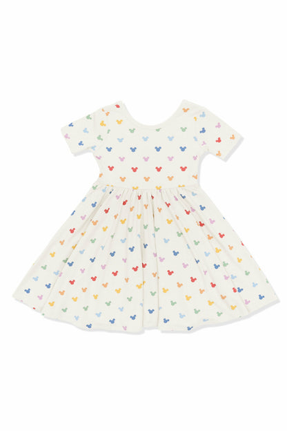 Twirl Dress in Pastel Mickey Mouse | Kyte Baby
