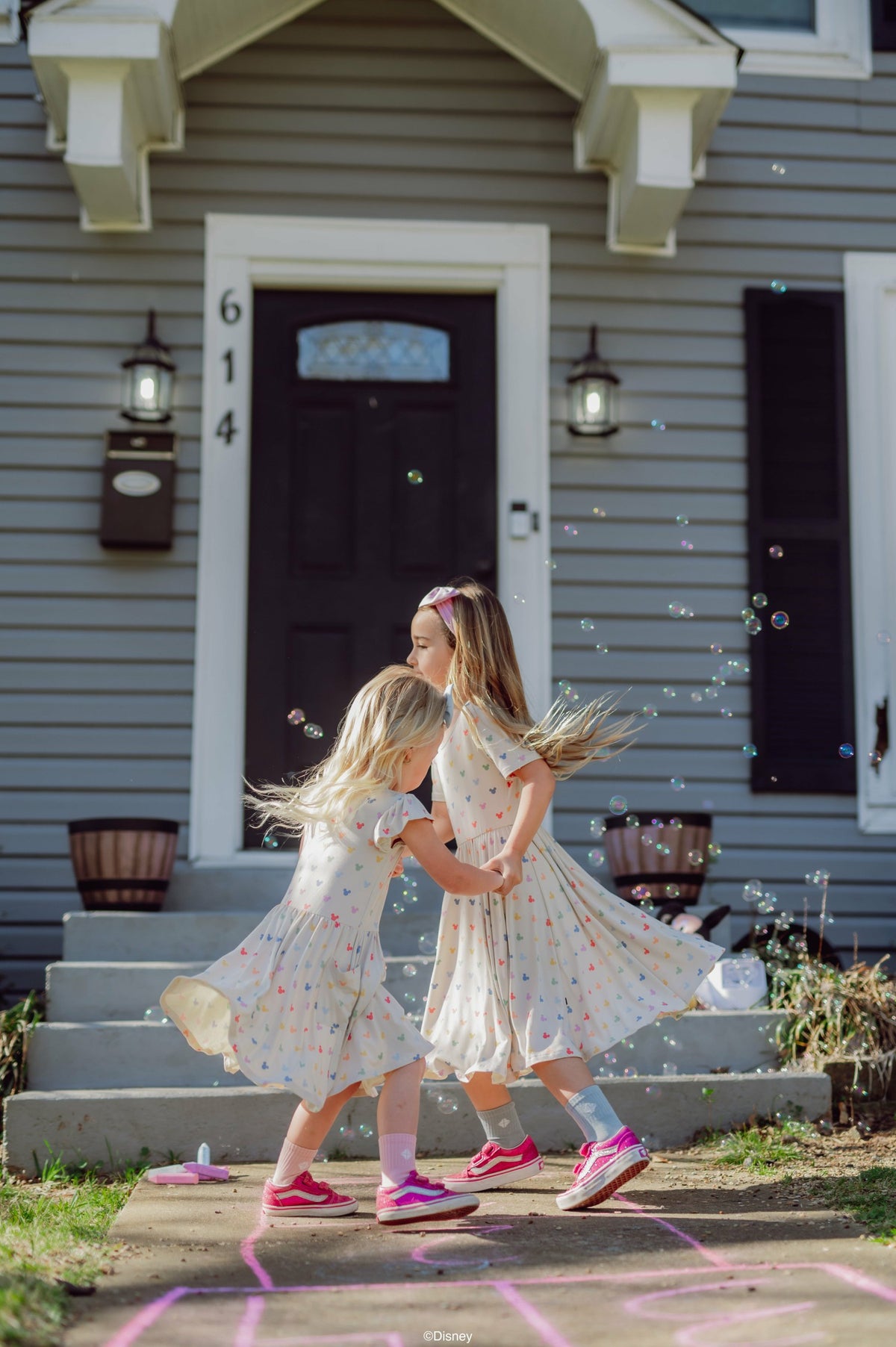 Twirl Dress in Pastel Mickey Mouse | Kyte Baby