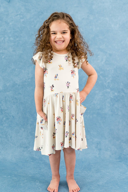 Pocket Dress in Mickey Mouse and Friends | Kyte Baby
