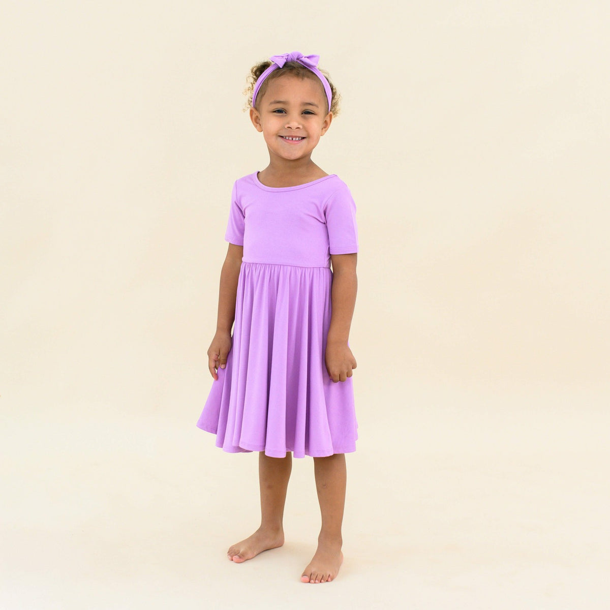 Bamboo Toddler Twirl Dress in Poi | Kyte Baby