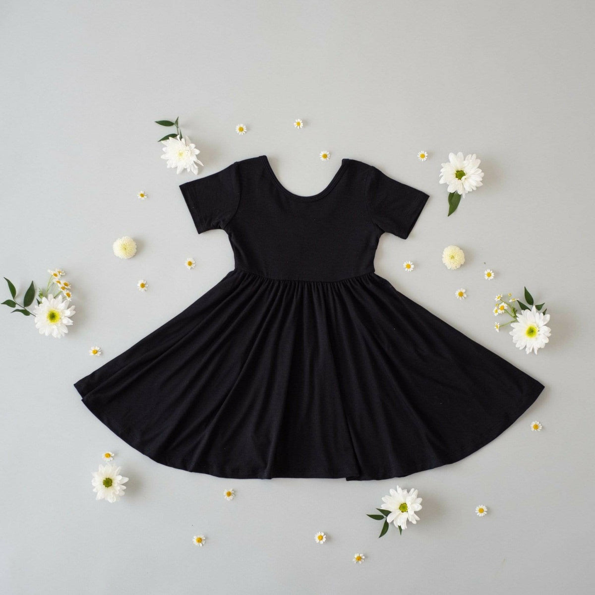 Girl's Twirl Dress in Midnight | Kyte Baby