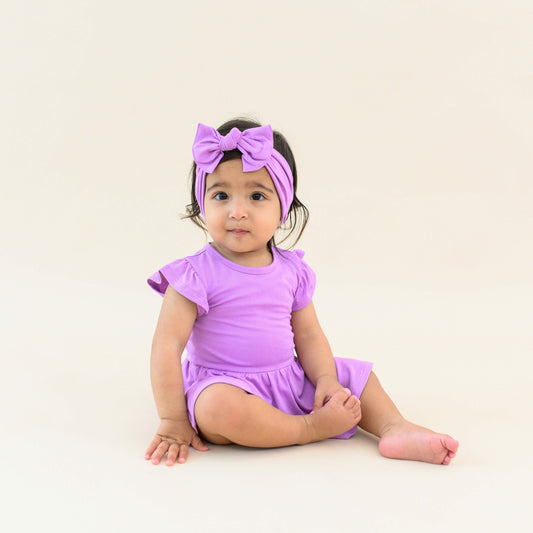 Twirl Bodysuit Dress in Poi | Kyte Baby