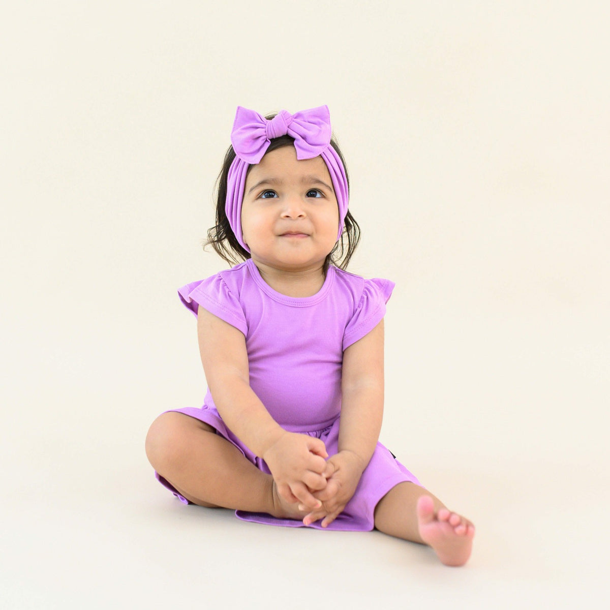 Twirl Bodysuit Dress in Poi | Kyte Baby