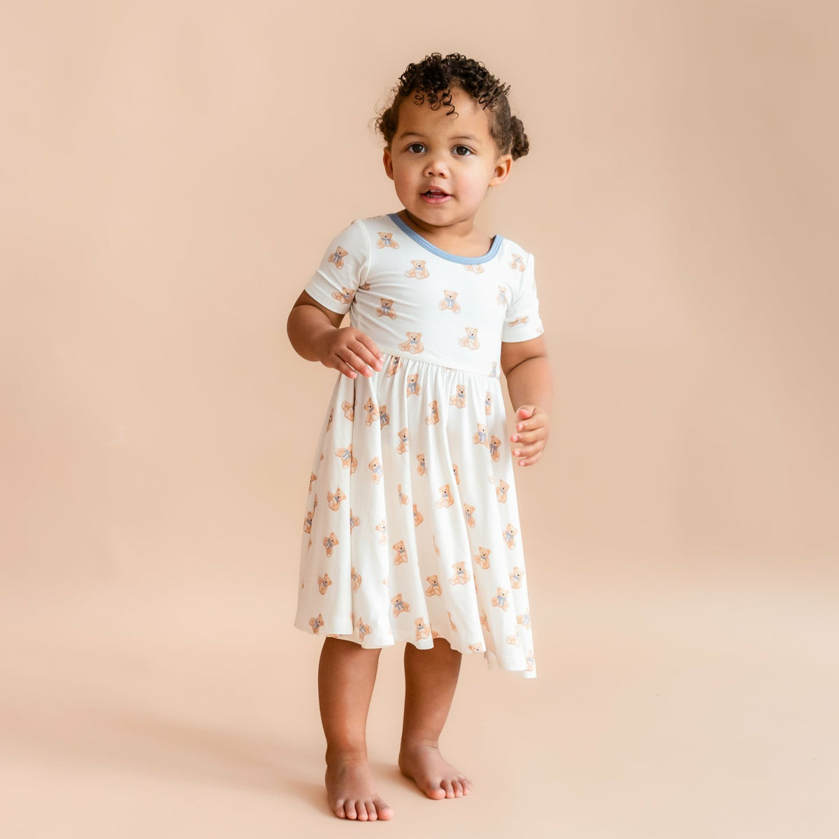 Twirl Dress in Teddy Bear | Kyte Baby